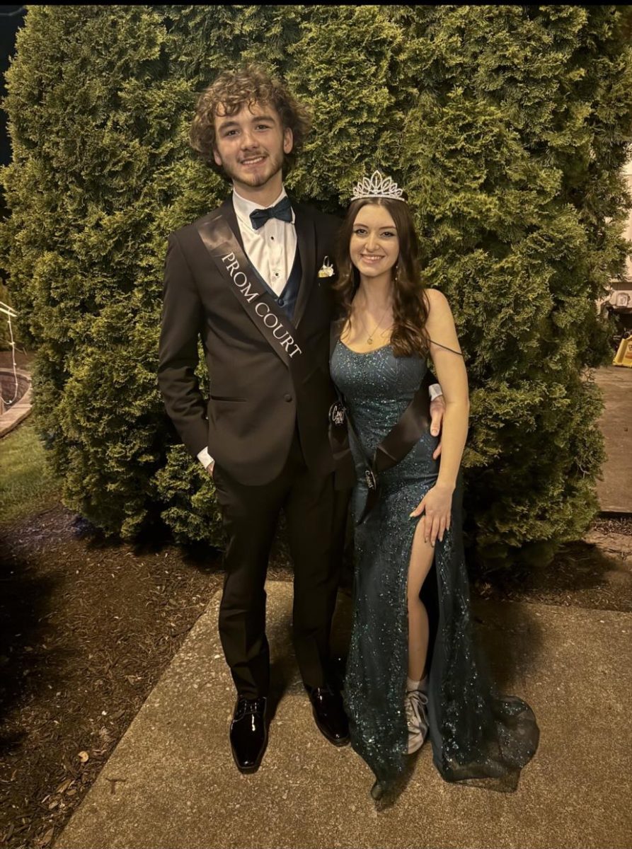 Genevieve Feno and Nathan Hall on Prom Court. 